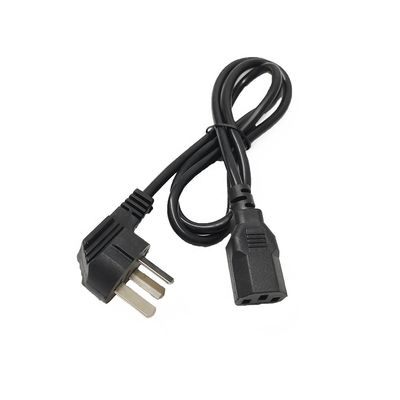 ISO9001 europeo 2 Pin Ac Power Cord Cable 1.2m per il computer portatile